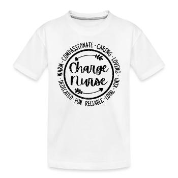 Charge Nurse Life RN Nursing Squad Wertschätzung - Kinder Premium Bio T-Shirt - Weiß - Vorne