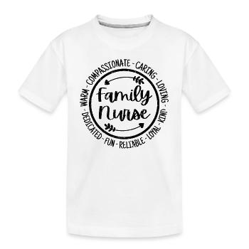 Family Nurse Life Nursing Squad Wertschätzung - Kinder Premium Bio T-Shirt - Weiß - Vorne