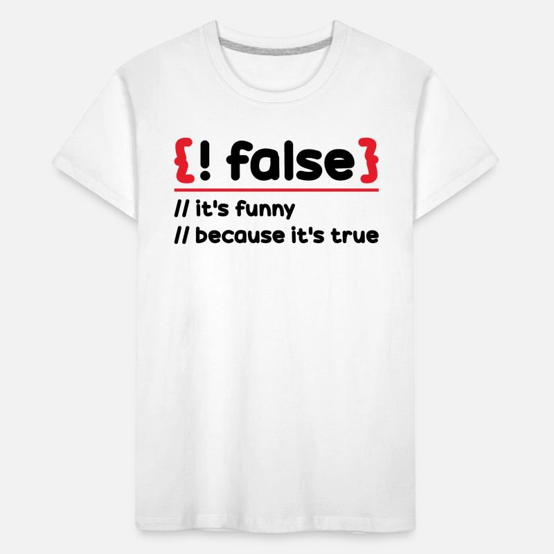 Programmeur Programmation Logiciel Codage Codeur T-shirt bio Premium Enfant