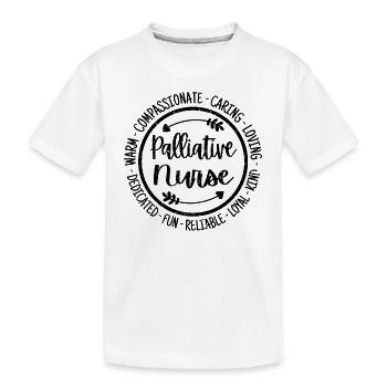 Palliative Nurse Life Nursing Squad Wertschätzung - Kinder Premium Bio T-Shirt - Weiß - Vorne
