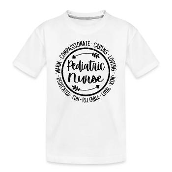 Infirmière pédiatrique Life Nursing Squad Appréciation - T-shirt bio Premium Enfant - blanc - Devant