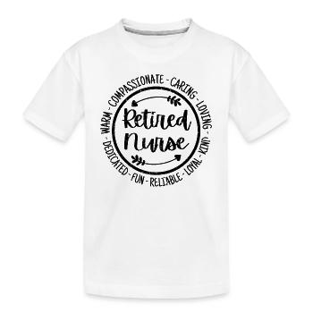 Appréciation de l’escouade des infirmières à la retraite - T-shirt bio Premium Enfant - blanc - Devant