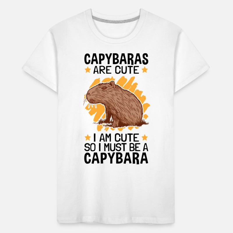 Ich bin ein Capybara Wasserschwein Kinder Premium Bio T-Shirt