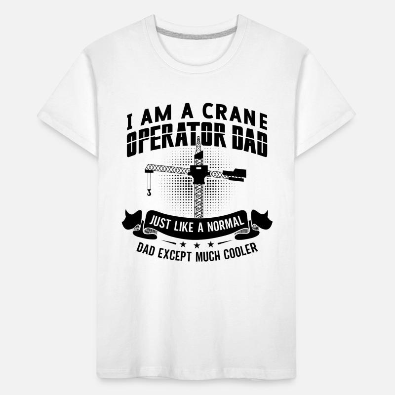 Crane operator Work Construction worker Crane gift idea Kids' Premium Organic T-Shirt
