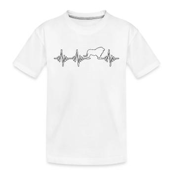 Leo Heartbeat - T-shirt bio Premium Enfant - blanc - Devant