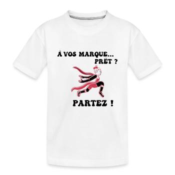 À vos marques.. Prêts? Partez! - T-shirt bio Premium Enfant - blanc - Devant