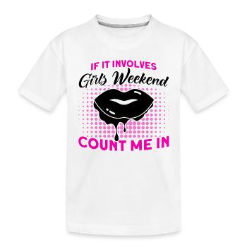 Maid of Honor Girls Evening Party Ladies Gift - Kids' Premium Organic T-Shirt - white - Front