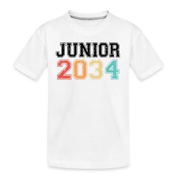Junior 2034 Rétro Vintage - T-shirt bio Premium Enfant - blanc - Devant