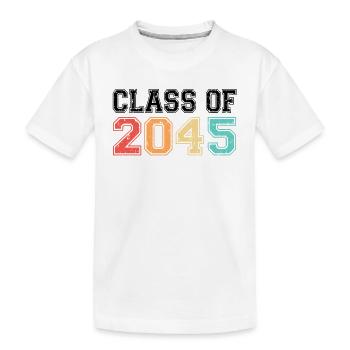 Klasse von 2045 Retro Vintage - Kinder Premium Bio T-Shirt - Weiß - Vorne