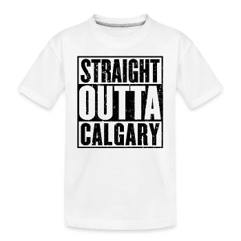 Straight Outta Calgary Vintage - T-shirt bio Premium Enfant - blanc - Devant