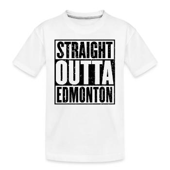Straight Outta Edmonton Vintage - T-shirt bio Premium Enfant - blanc - Devant