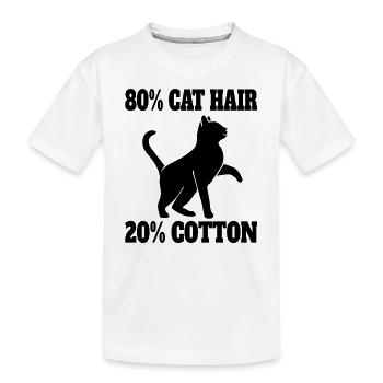 Chat Chat ChatOn Gueule de bois Chat Poil Domestique Chat - T-shirt bio Premium Enfant - blanc - Devant