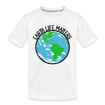 Naturschutz Klima Naturschützer Meer - Kinder Premium Bio T-Shirt - Weiß - Vorne