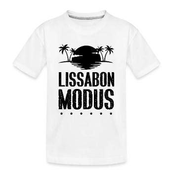 Lissabon Modus - Kinder Premium Bio T-Shirt - Weiß - Vorne