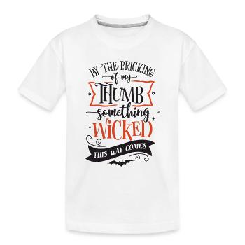 Par la piqûre de mon pouce quelque chose de méchant vient - T-shirt bio Premium Enfant - blanc - Devant