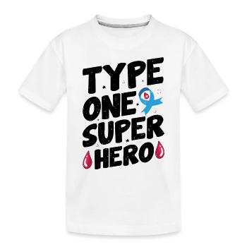 Insuline Junkie Diabète diabétique Sucre de type 1 - T-shirt bio Premium Enfant - blanc - Devant