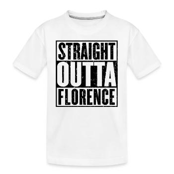 Straight Outta Florence - T-shirt bio Premium Enfant - blanc - Devant