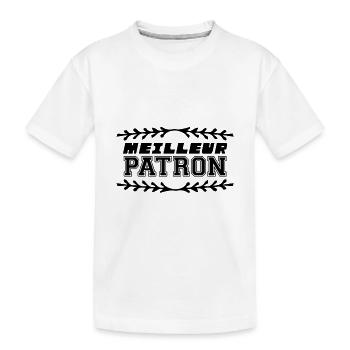 MEILLEUR PATRON DU MONDE - T-shirt bio Premium Enfant - blanc - Devant