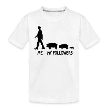 Je veux dire followers éleveur éleveur de porcs éleveur - T-shirt bio Premium Enfant - blanc - Devant
