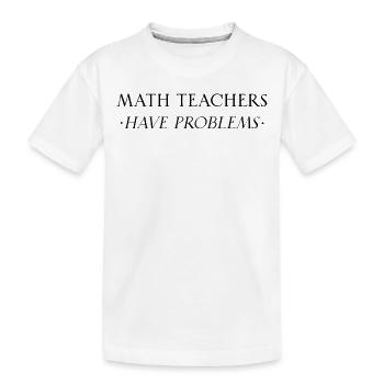 Mathelehrer Mathematische Formel Geometrie Lehrer - Kinder Premium Bio T-Shirt - Weiß - Vorne
