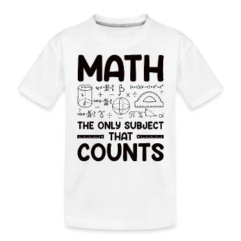 Mathelehrer Mathematische Formel Geometrie Lehrer - Kinder Premium Bio T-Shirt - Weiß - Vorne