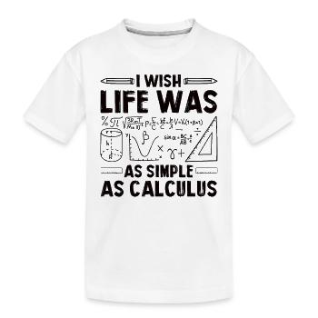 Mathelehrer Mathematische Formel Geometrie Lehrer - Kinder Premium Bio T-Shirt - Weiß - Vorne