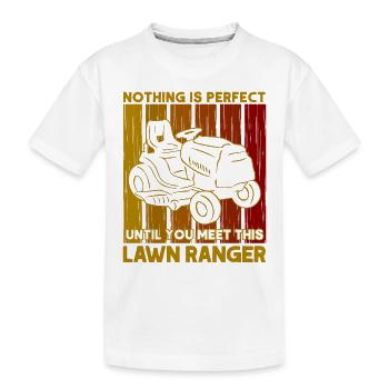 Hobby Gardener Lawn Lawn Mower Gift - Kids' Premium Organic T-Shirt - white - Front