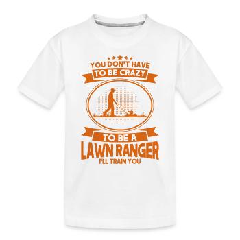 Hobby Gardener Lawn Lawn Mower Gift - Kids' Premium Organic T-Shirt - white - Front