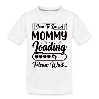 Baby Mama Schwangere neugeborene Mutter Zukünftige - Kinder Premium Bio T-Shirt - Weiß - Vorne