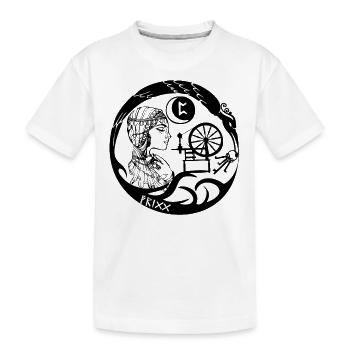 Wikinger Göttin Frigg Odins Frau Nordische Mythen - Kinder Premium Bio T-Shirt - Weiß - Vorne