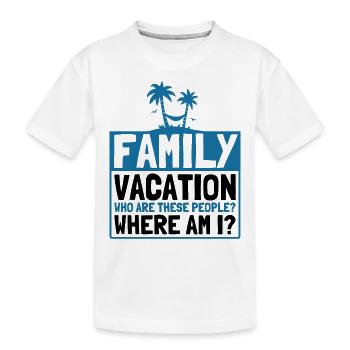 Road Trip Holiday Family Holiday Family Gift - Kids' Premium Organic T-Shirt - white - Front