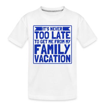Road Trip Holiday Family Holiday Family Gift - Kids' Premium Organic T-Shirt - white - Front