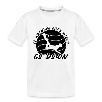 Freediver Apnée Apnée Plongée Idée Cadeau - T-shirt bio Premium Enfant - blanc - Devant