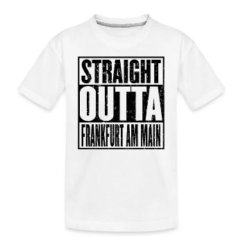 Straight Outta Frankfurt Am Main Vintage - T-shirt bio Premium Enfant - blanc - Devant