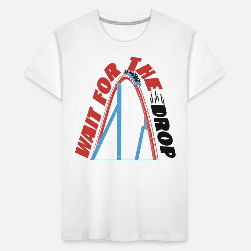 Roller Coaster Wait For The Drop Kinder Premium Bio T-Shirt