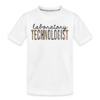 Technologue de laboratoire Leopard Print Funny - T-shirt bio Premium Enfant - blanc - Devant