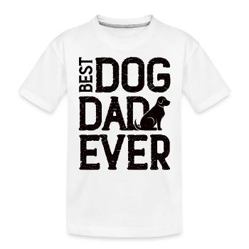 Chiens Animal de compagnie Propriétaire de chien Chien Ami Patte - T-shirt bio Premium Enfant - blanc - Devant