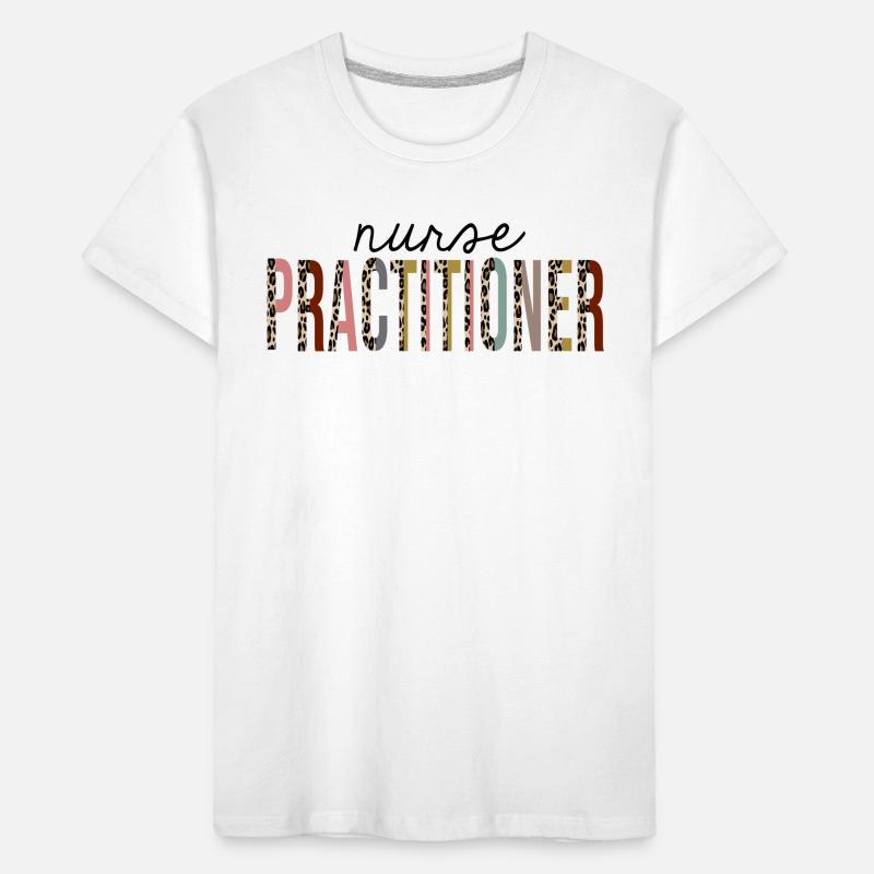 Krankenschwester Practitioner Leopard Print lustig Kinder Premium Bio T-Shirt