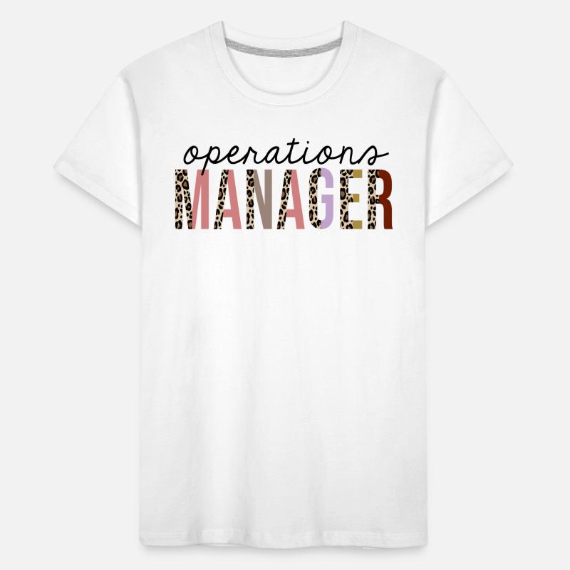 Operations Manager Leopard Print Funny Kids' Premium Organic T-Shirt