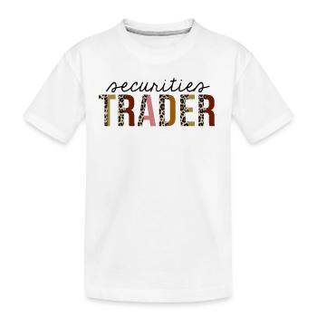 Wertpapierhändler Leopard Print Lustig - Kinder Premium Bio T-Shirt - Weiß - Vorne