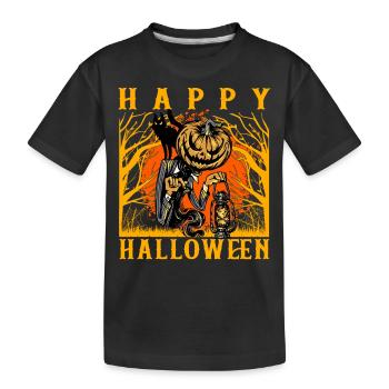 Joyeux halloween - T-shirt bio Premium Enfant - noir - Devant