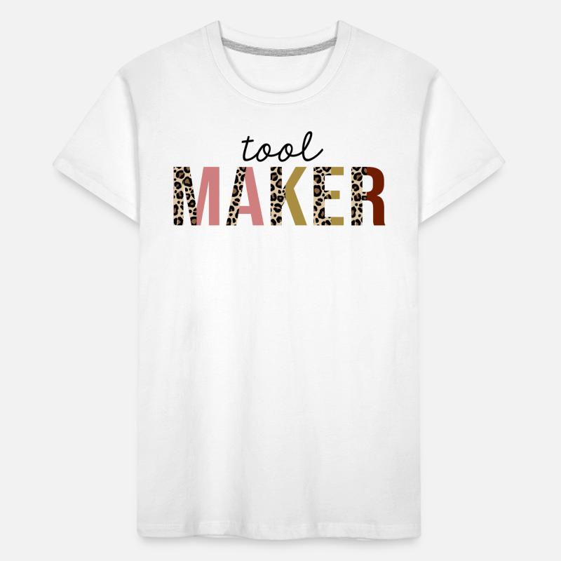 Tool Maker Leopard Print Drôle T-shirt bio Premium Enfant