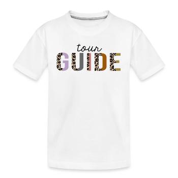 Guide touristique Leopard Print Drôle - T-shirt bio Premium Enfant - blanc - Devant
