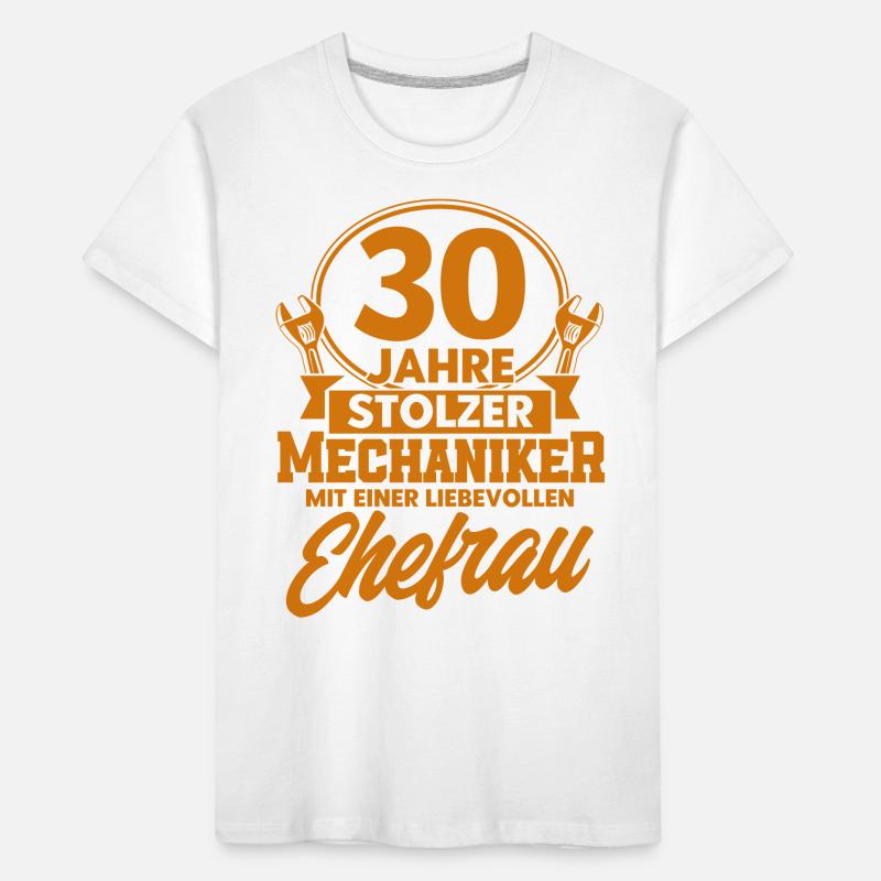 Perlenhochzeit Ehepaar 30. Hochzeitstag Geschenk Kinder Premium Bio T-Shirt