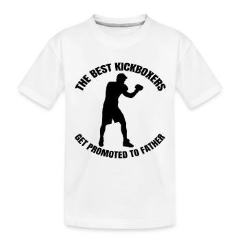 Kickboxing Boxer Arts Martiaux Boxe Kickboxer - T-shirt bio Premium Enfant - blanc - Devant