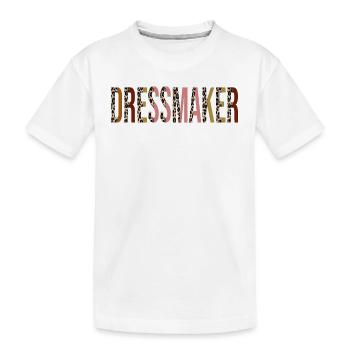 Schneiderin - Kinder Premium Bio T-Shirt - Weiß - Vorne
