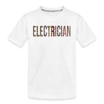 Elektriker - Kinder Premium Bio T-Shirt - Weiß - Vorne
