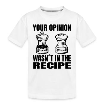 Kochen Koch Geschenk Hobbykoch lustige Bäcker - Kinder Premium Bio T-Shirt - Weiß - Vorne