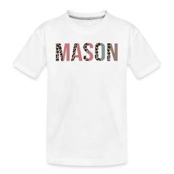 Maurer - Kinder Premium Bio T-Shirt - Weiß - Vorne