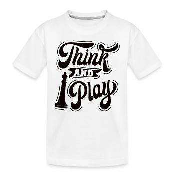 Joueur d’échecs Jeu d’échecs disant jeu d’échecs - T-shirt bio Premium Enfant - blanc - Devant
